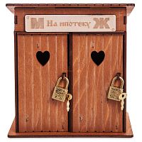 Копилка туалет 2 кабинки "На ипотеку" окрашенная во Мысках